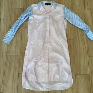 House of lancry striped pink shirt dress